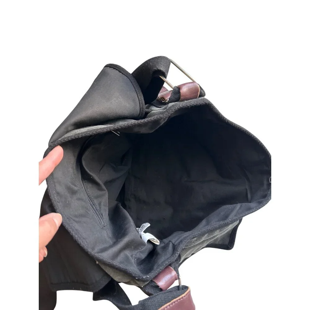 Universal Studios Canvas Messenger Bag With Adjustable Strap & Leather Accents